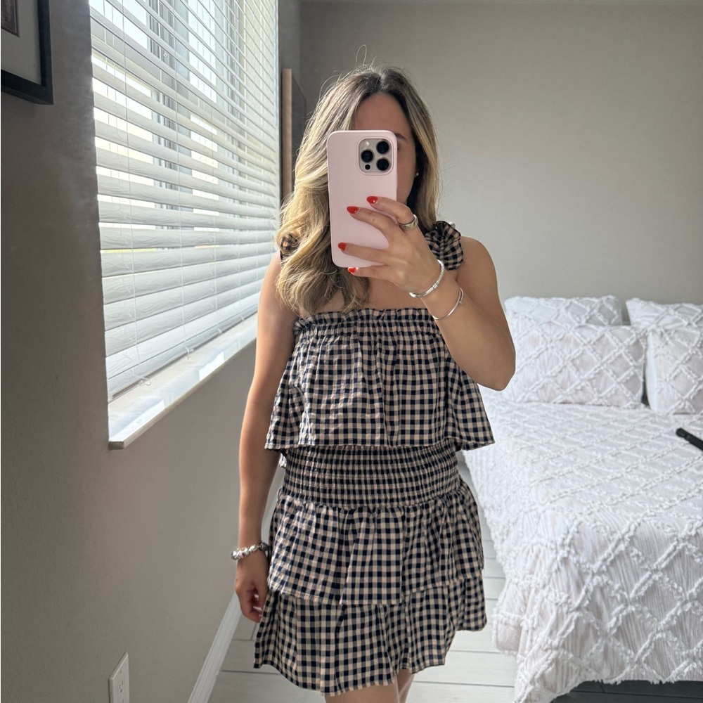 Gingham Checkered Mini Dress